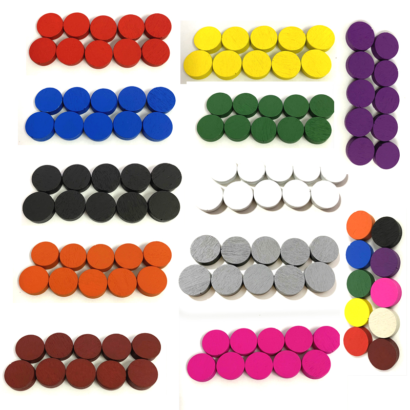 Board Game Catan - 100 Buah, Diameter 15*5 MM, Bidak