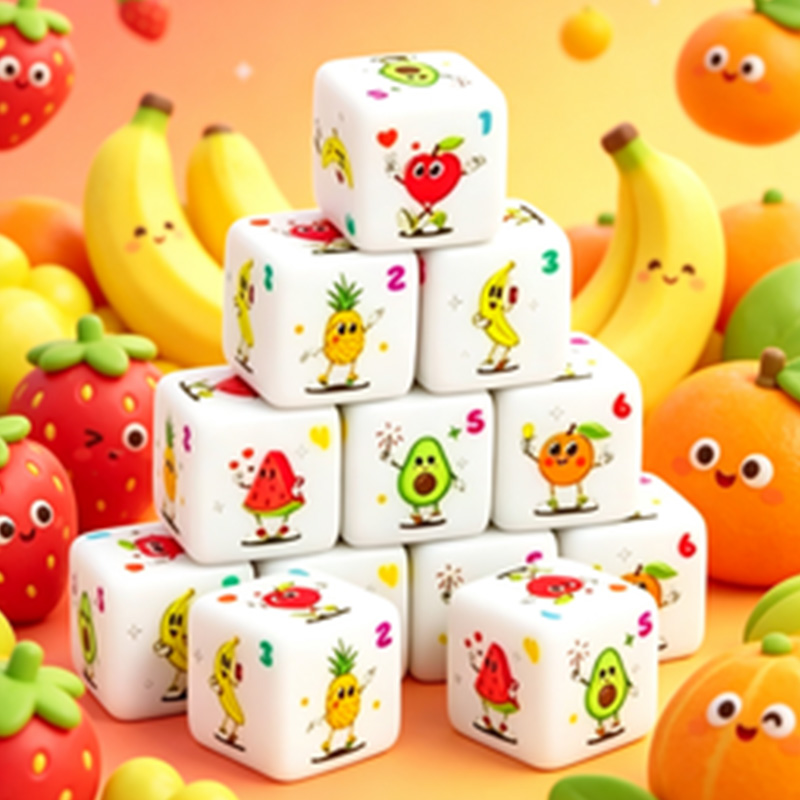 12 Buah Set Dadu D6 Bertema Bu - Board Game Live ulasan dan harga